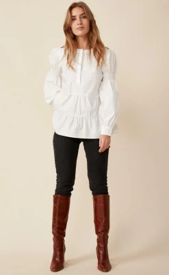 Discount Bluse - Rhinay - Off White Bluser