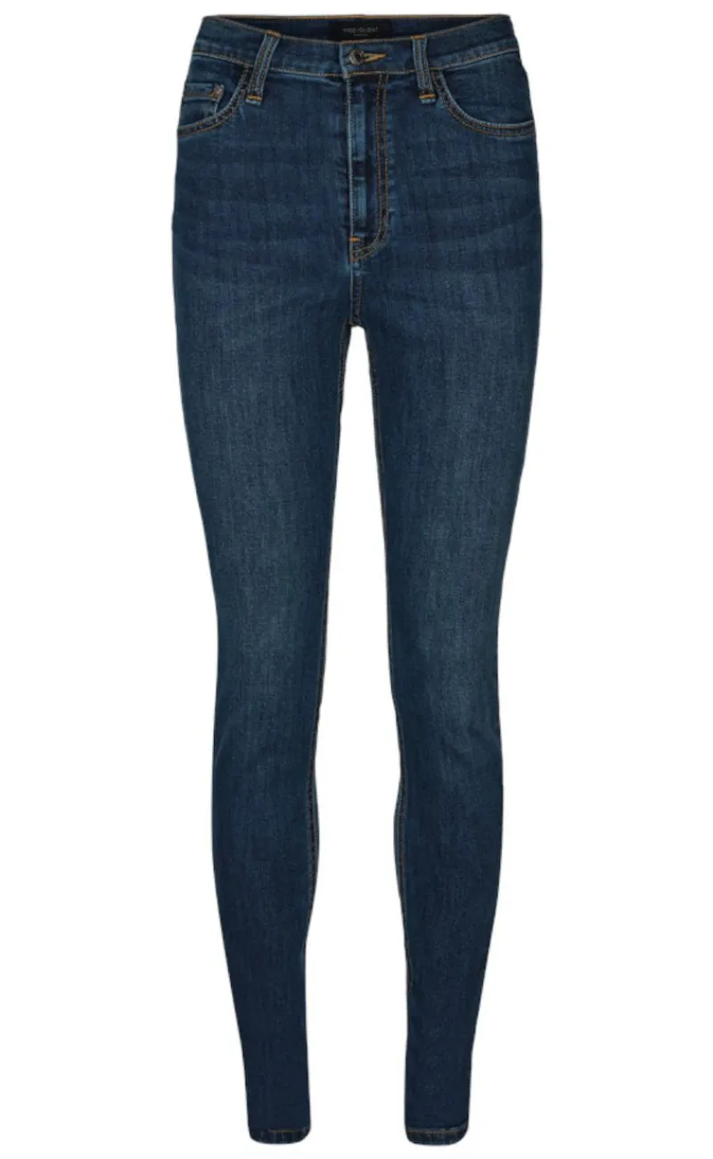 Outlet Bukser - Harlow - Medium Blue Bukser & Jeans