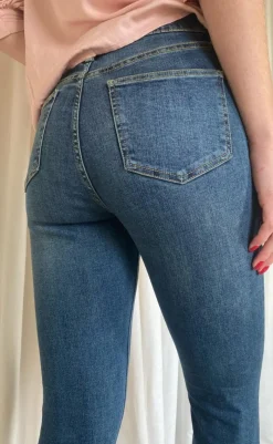 Outlet Bukser - Harlow - Medium Blue Bukser & Jeans