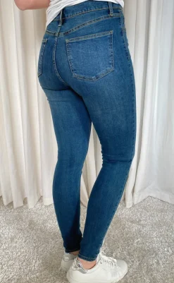 Outlet Bukser - Harlow - Medium Blue Bukser & Jeans