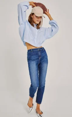 Online Bukser - Jane - Medium Blue Denim Bukser & Jeans