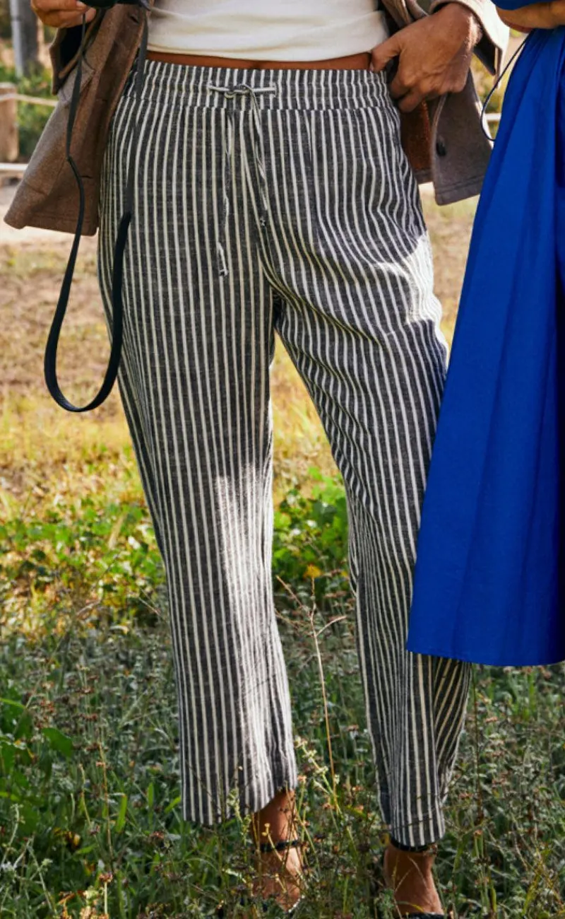 Online Bukser - Lava - Black W. Off White Bukser & Jeans