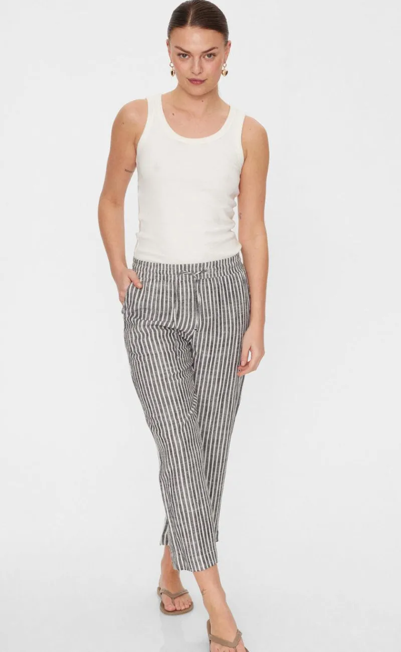 Online Bukser - Lava - Black W. Off White Bukser & Jeans