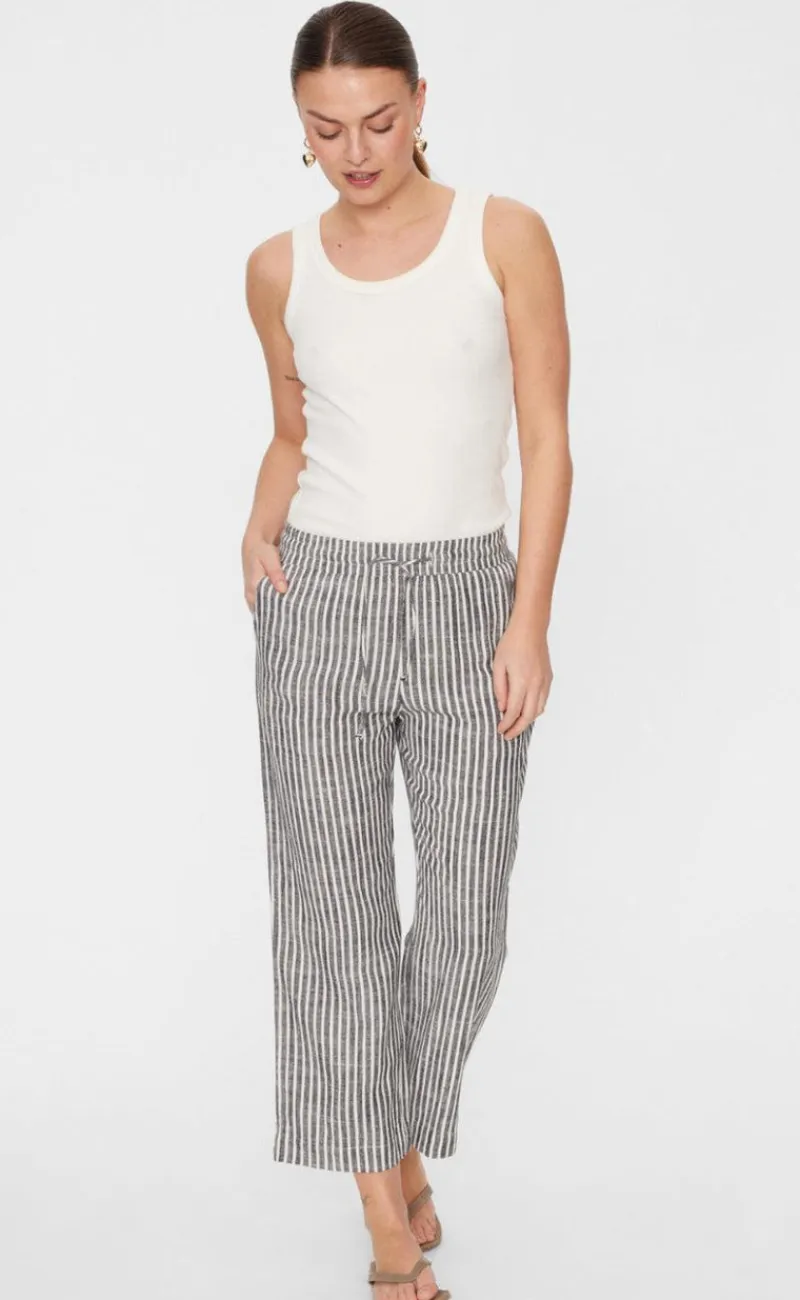 Online Bukser - Lava - Black W. Off White Bukser & Jeans