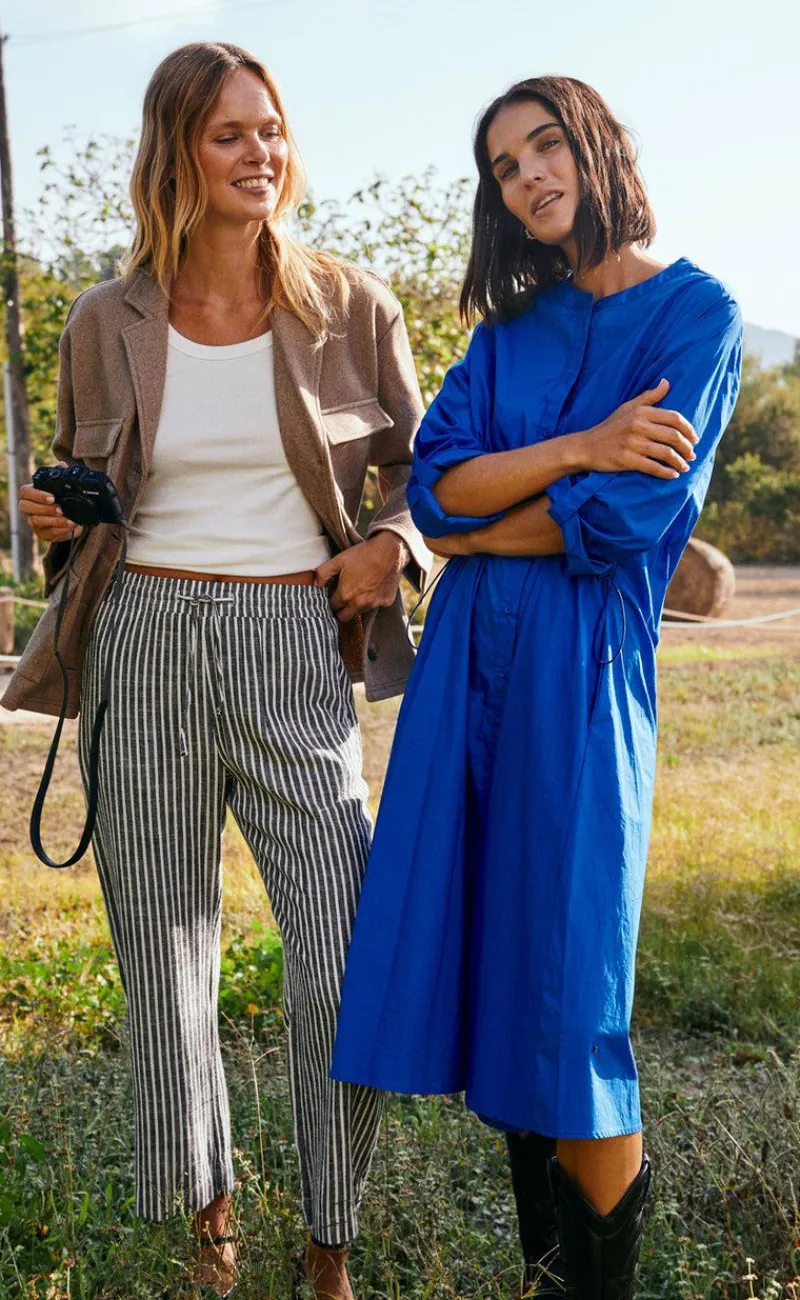 Online Bukser - Lava - Black W. Off White Bukser & Jeans