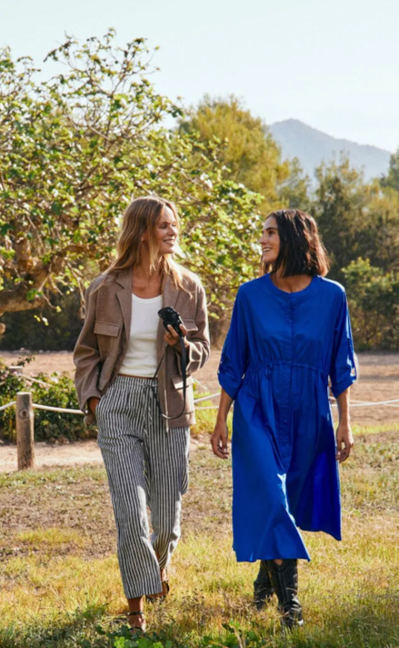 Online Bukser - Lava - Black W. Off White Bukser & Jeans