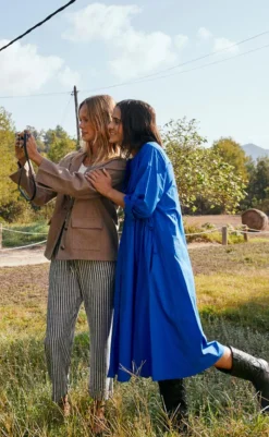 Online Bukser - Lava - Black W. Off White Bukser & Jeans