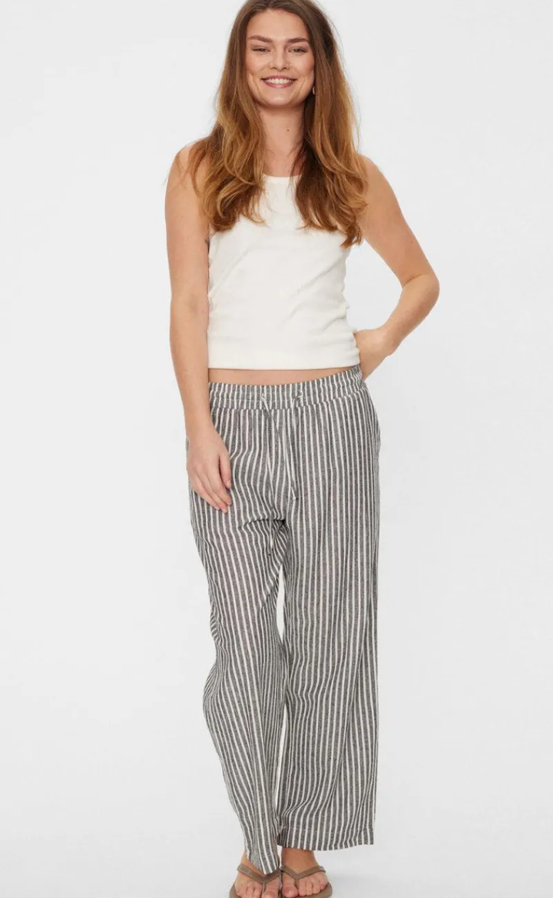 Online Bukser - Lava - Black W. Off White Bukser & Jeans