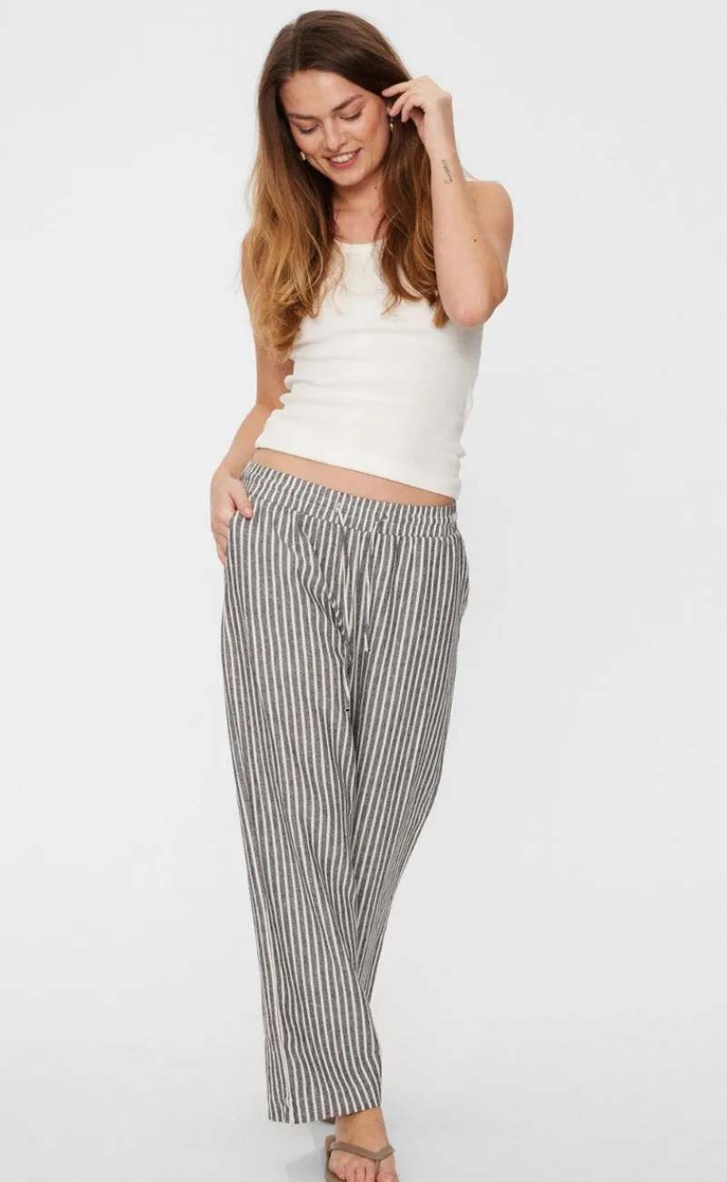 Online Bukser - Lava - Black W. Off White Bukser & Jeans