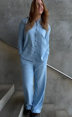 Sale Bukser - Lava  - Chambray Blue Bukser & Jeans