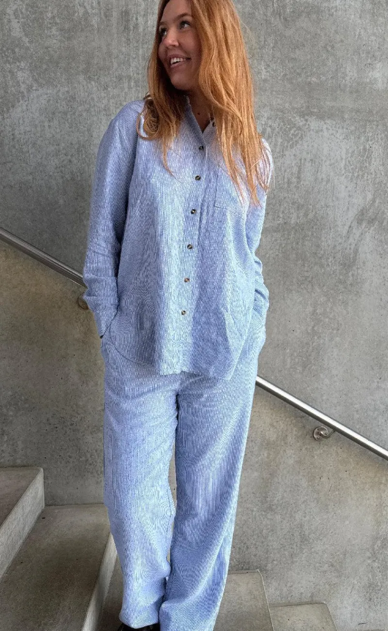 New Bukser - Lava - Off White w. Nebulas Blue Bukser & Jeans