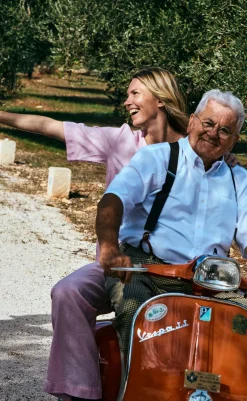 Outlet Bukser - Lava  - Off White w. Fuchsia Pink Bukser & Jeans