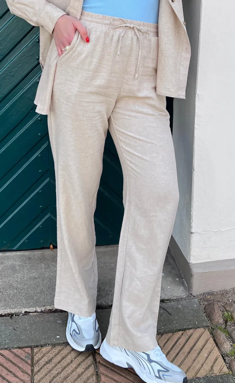 New Bukser - Lava - Sand Melange Bukser & Jeans