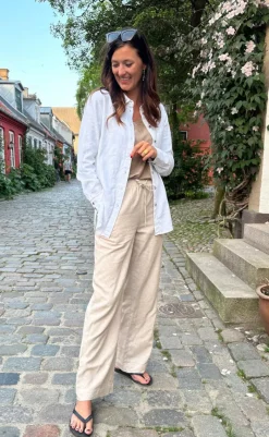 New Bukser - Lava - Sand Melange Bukser & Jeans