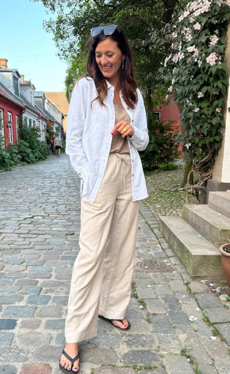 New Bukser - Lava - Sand Melange Bukser & Jeans