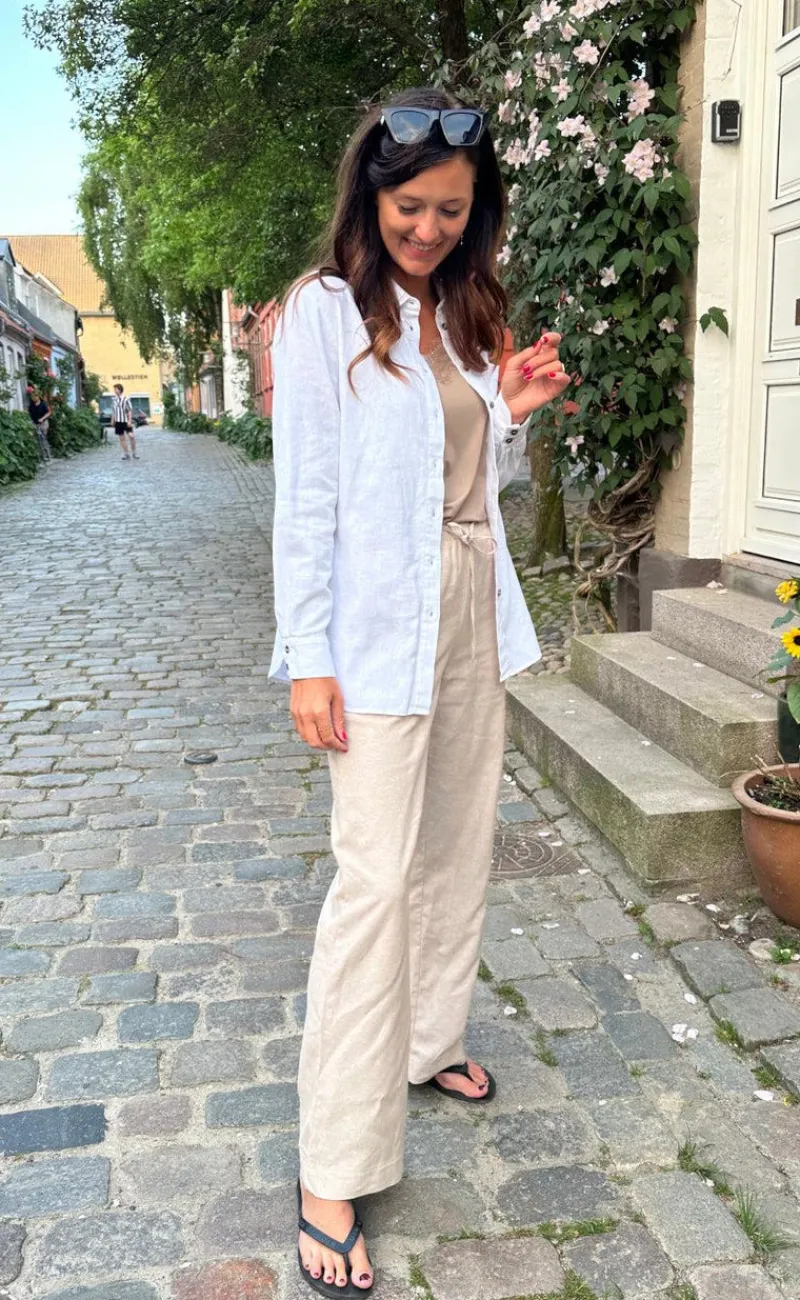 New Bukser - Lava - Sand Melange Bukser & Jeans