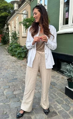 New Bukser - Lava - Sand Melange Bukser & Jeans