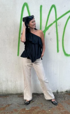 New Bukser - Lava - Sand Melange Bukser & Jeans