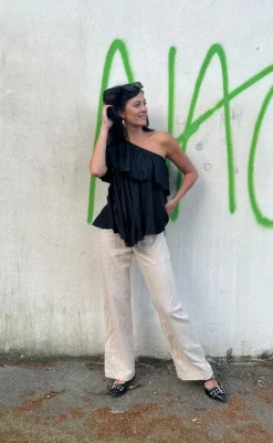 New Bukser - Lava - Sand Melange Bukser & Jeans