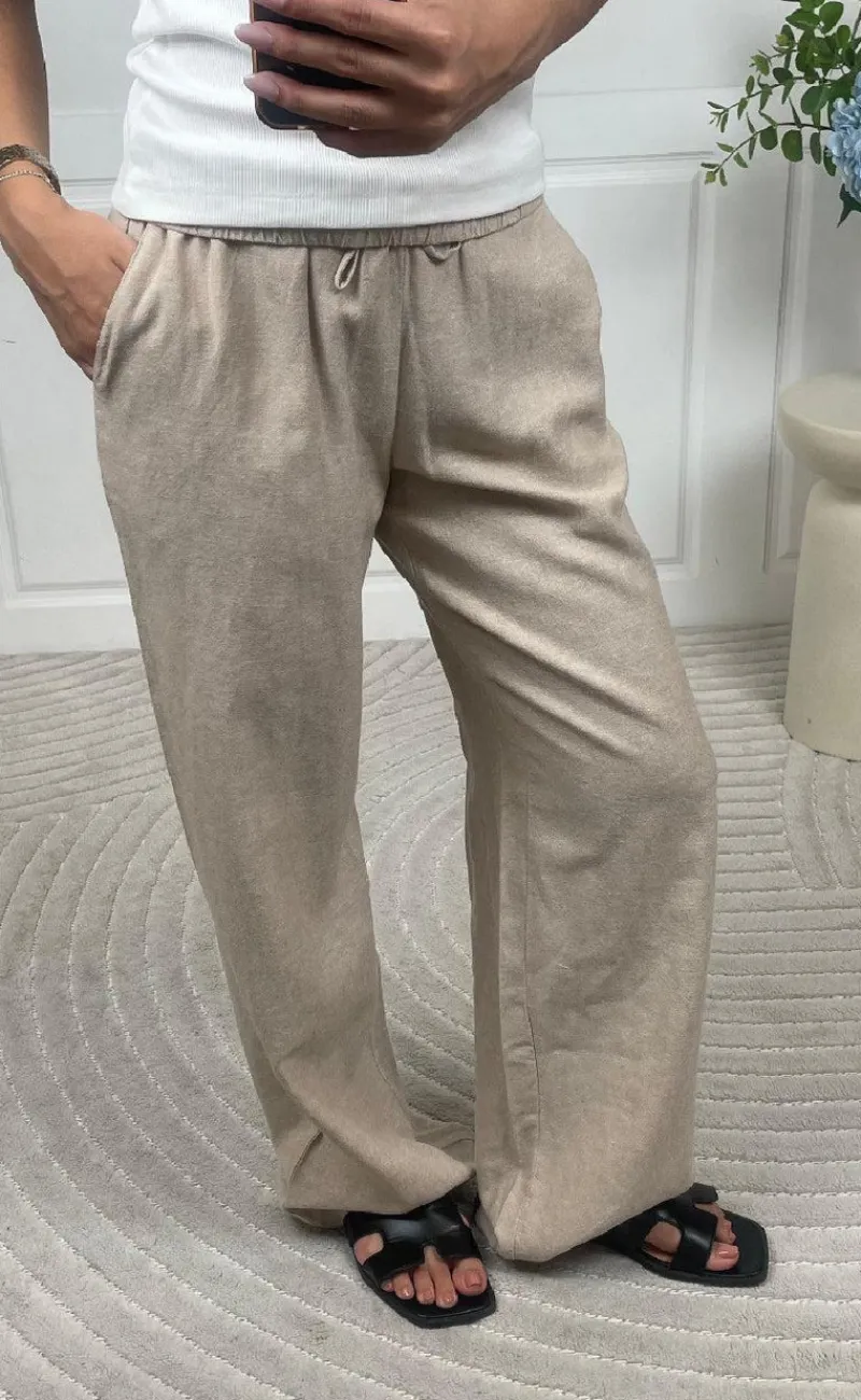 New Bukser - Lava - Sand Melange Bukser & Jeans