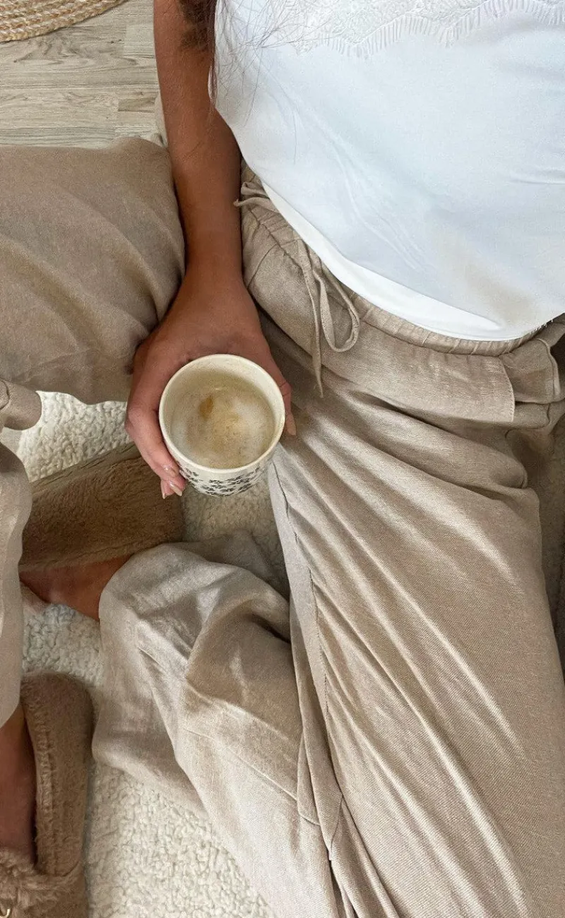 New Bukser - Lava - Sand Melange Bukser & Jeans