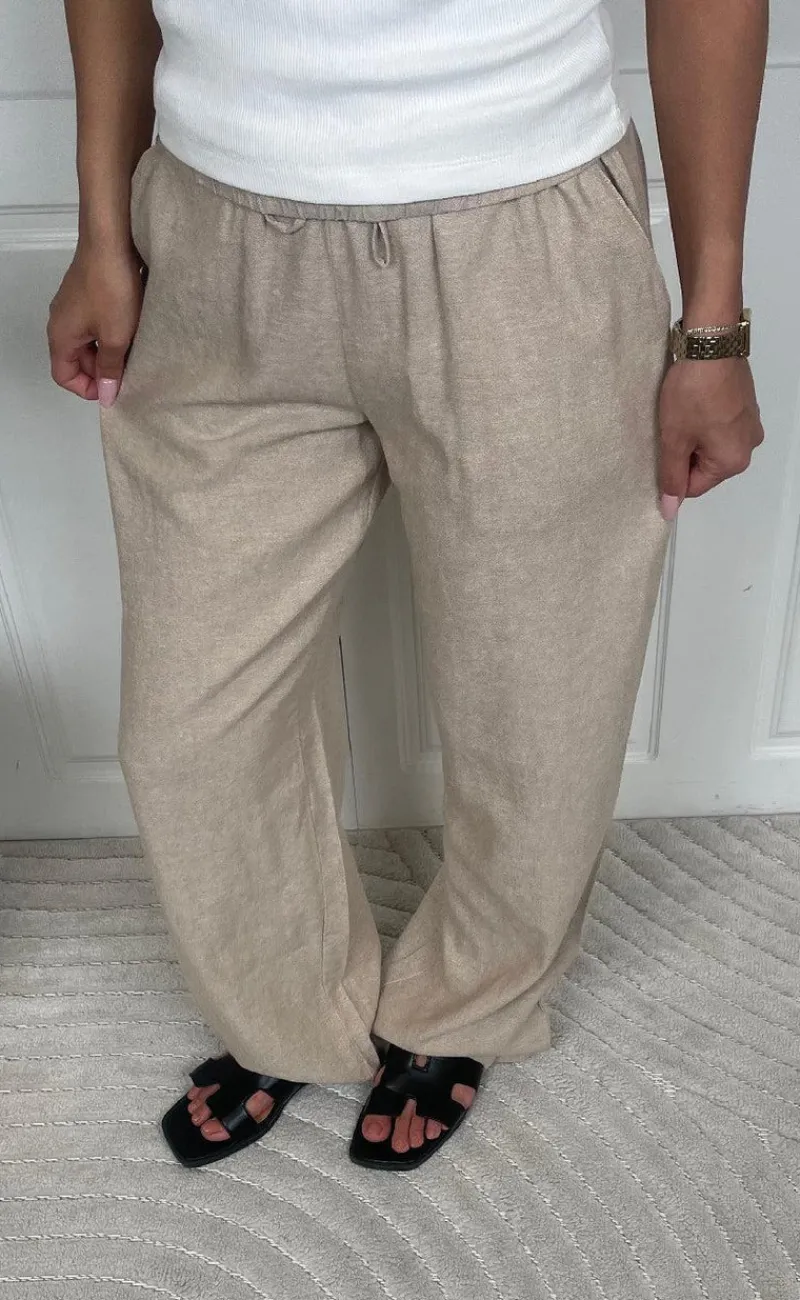 New Bukser - Lava - Sand Melange Bukser & Jeans