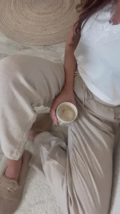 New Bukser - Lava - Sand Melange Bukser & Jeans