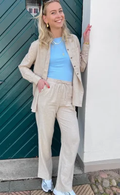 New Bukser - Lava - Sand Melange Bukser & Jeans