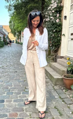 New Bukser - Lava - Sand Melange Bukser & Jeans