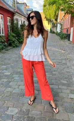 New Bukser - Lava Ankle - Hot Coral Bukser & Jeans