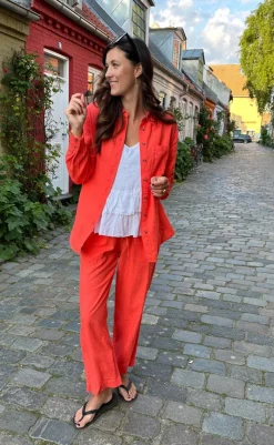 New Bukser - Lava Ankle - Hot Coral Bukser & Jeans