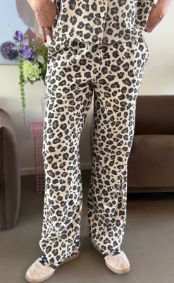 Hot Bukser - Lavisco - Sand Melange w. Black Bukser & Jeans