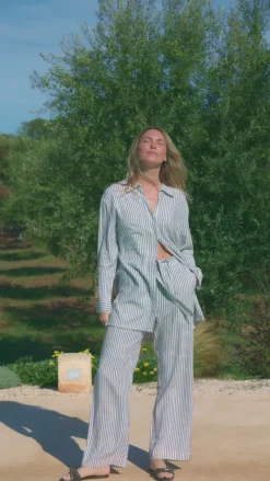 Hot Bukser - Lavisco - Star Off-white w. Navy Blazer Bukser & Jeans|Blazere & Indejakker