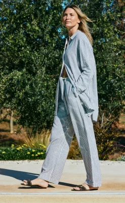 Hot Bukser - Lavisco - Star Off-white w. Navy Blazer Bukser & Jeans|Blazere & Indejakker