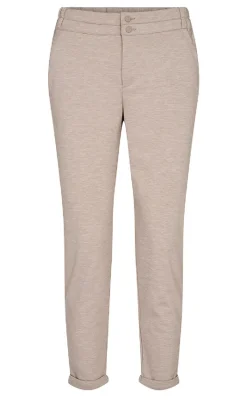 Hot Bukser - Nanni Ankle - Silver Mink Melange Bukser & Jeans