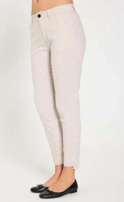 Bukser - Rex - Simply Taupe w. Star Off-white Bukser & Jeans