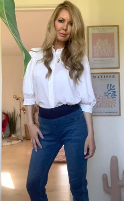 Hot Bukser - Shantal Capri Denim - Medium Blue Denim Bukser & Jeans