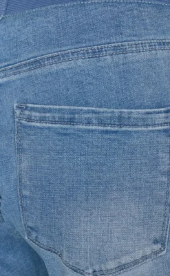 Online Bukser - Shantal Capri Denim - Light Blue Denim Bukser & Jeans