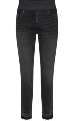 Outlet Bukser - Shantal Ankle Raw - Black Bukser & Jeans