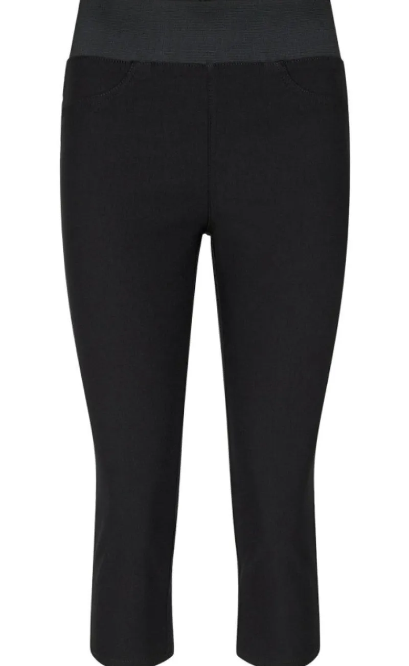 Online Bukser - Shantal Capri Power - Black Bukser & Jeans