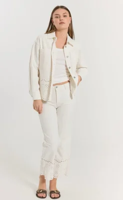 Sale Bukser - Tanni - Star Off-white Bukser & Jeans