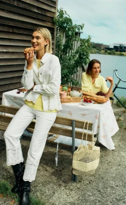 Sale Bukser - Tanni - Star Off-white Bukser & Jeans