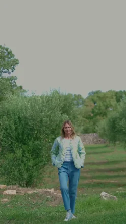 Jakke - Flowa - Chambray Blue w. Moonbeam Jakker & Frakker|Alt Overtøj