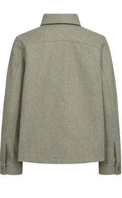 Outlet Jakke - Yanna - Deep Lichen Green Mel. Jakker & Frakker|Alt Overtøj