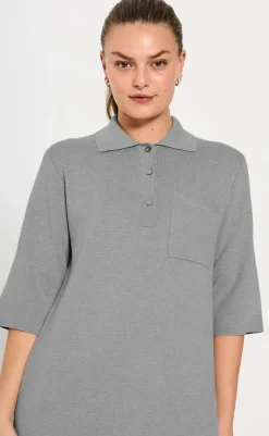 Sale Kjole - Ani - Medium Grey Melange Kjoler