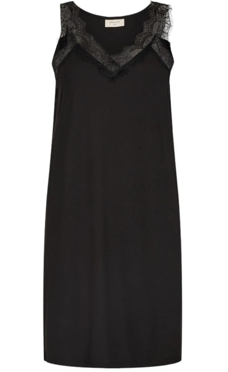 Best Kjole - Bicco Rib - Black Kjoler