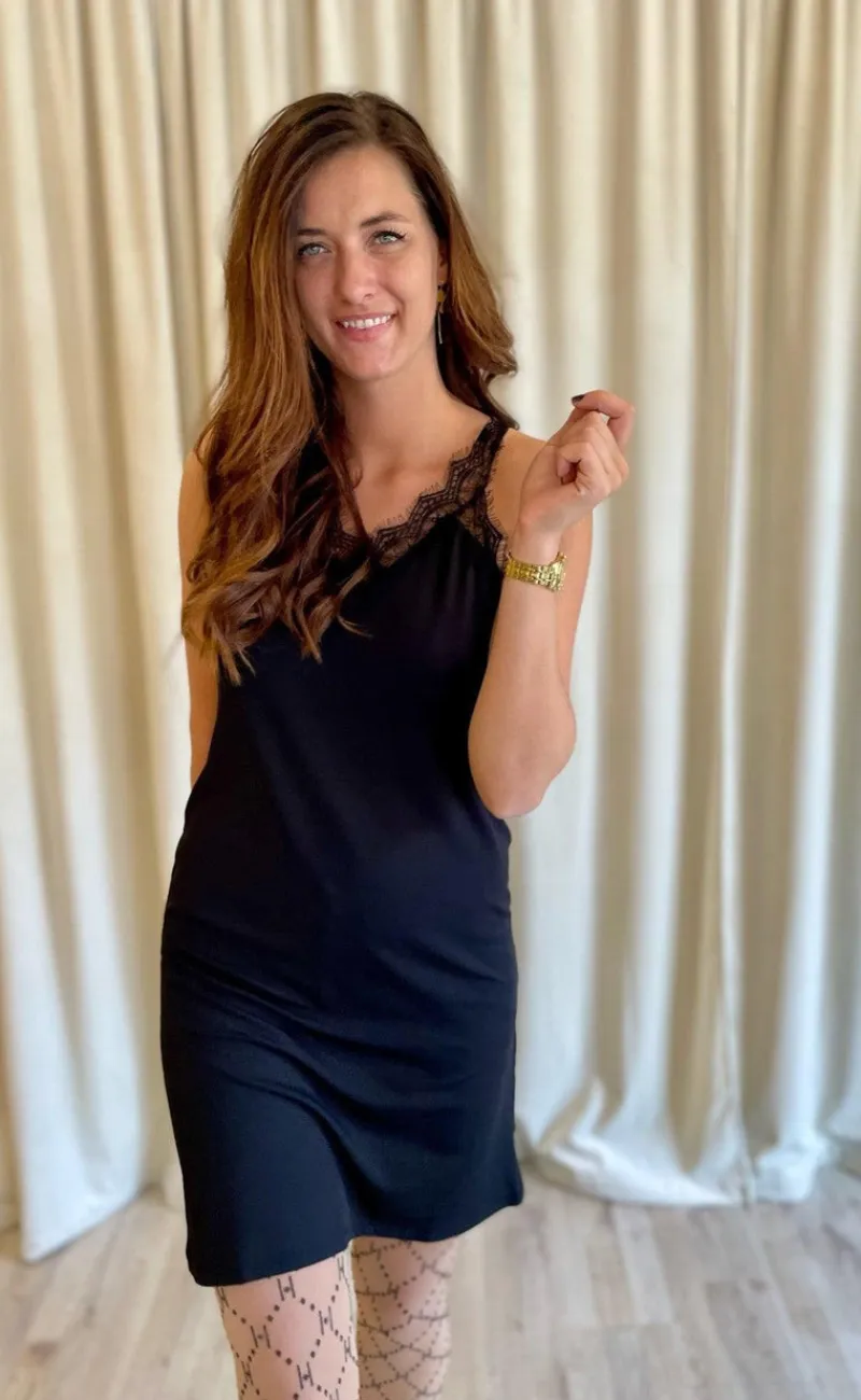 Best Kjole - Bicco Rib - Black Kjoler