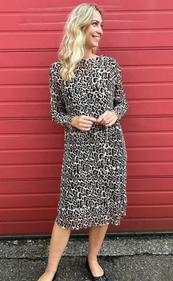 New Kjole - Edelyn - Oxford Tan w. Black Kjoler