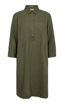 Clearance Kjole - Laluna - Deep Lichen Green Kjoler