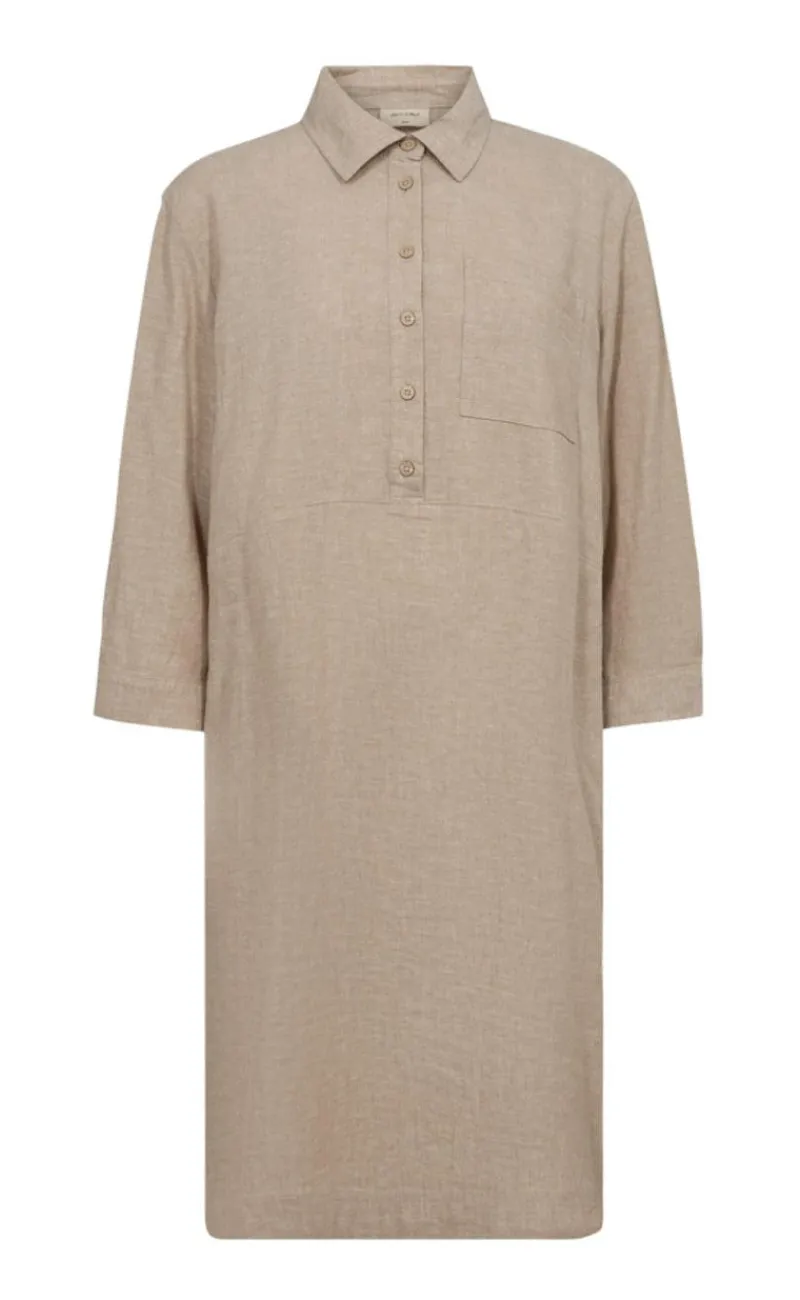 Clearance Kjole - Laluna - Sand Melange Kjoler